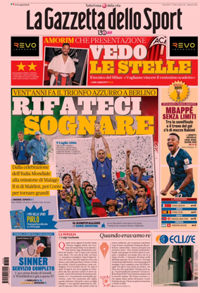 Cover of La Gazzetta dello Sport