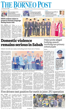 Cover of The Borneo Post (Sabah)