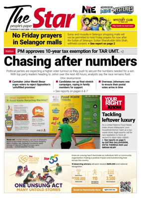 Cover of The Star Malaysia