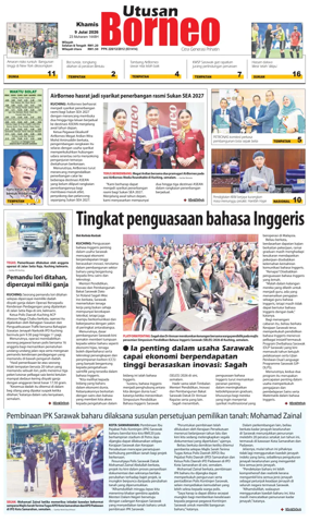 Cover of Utusan Borneo (Sarawak)