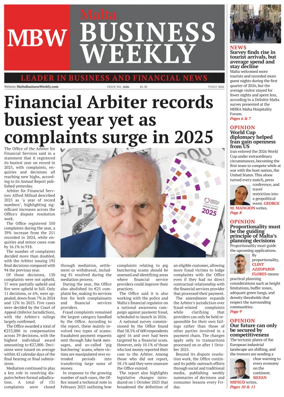 Cover of The Malta Business Weekly