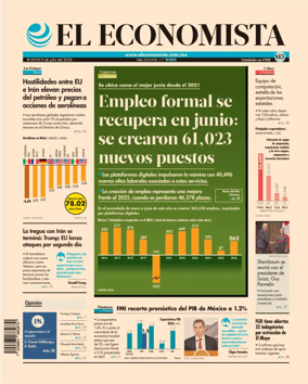 Cover of El Economista (Mexico)