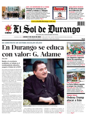 Cover of El Sol de Durango