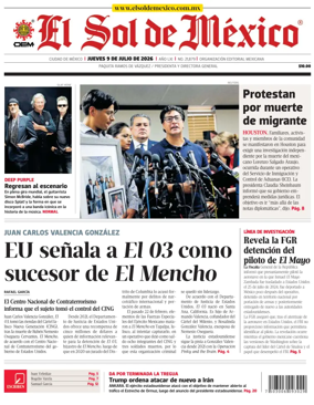 Cover of El Sol de Mexico