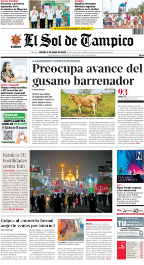 Cover of El Sol de Tampico