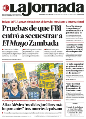 Cover of La Jornada