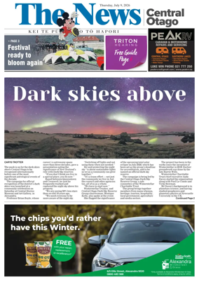 Cover of Central Otago News