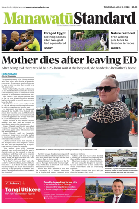 Cover of Manawatu Standard
