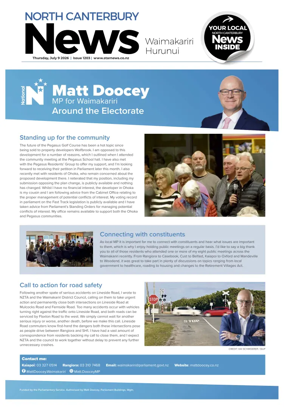 Cover of North Canterbury News