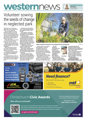 Cover of Western News (Christchurch)