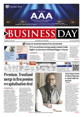 Cover of Business Day (Nigeria)