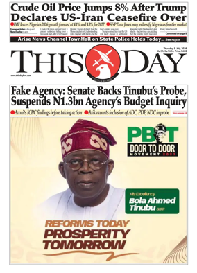 Cover of THISDAY