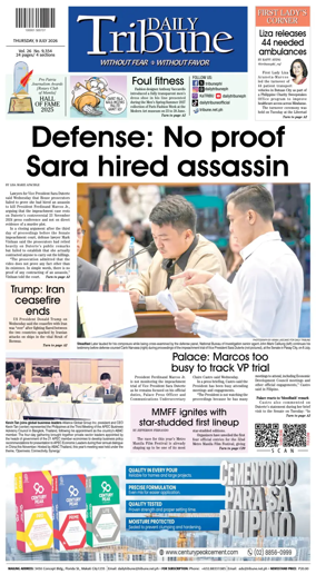 Cover of Daily Tribune (Philippines)