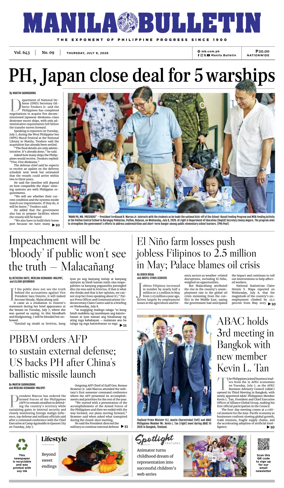Cover of Manila Bulletin