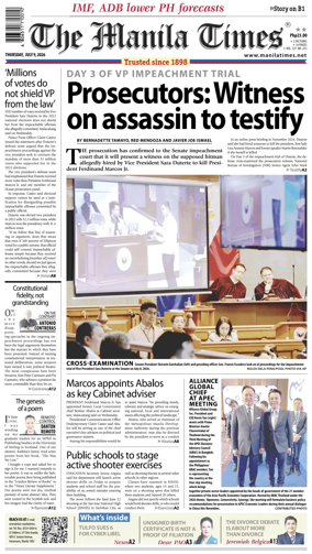 Cover of The Manila Times