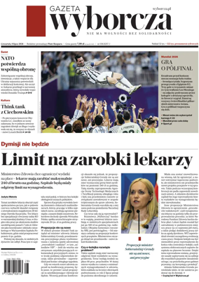 Cover of Gazeta Wyborcza