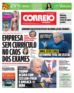 Cover of Correio da Manha