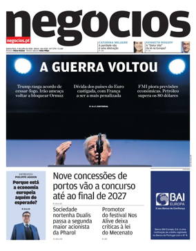 Cover of Jornal de Negocios