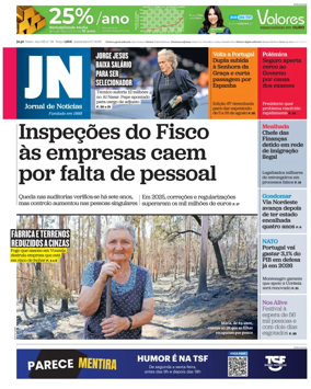 Cover of Jornal de Noticias