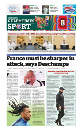 Cover of Gulf Times Sport