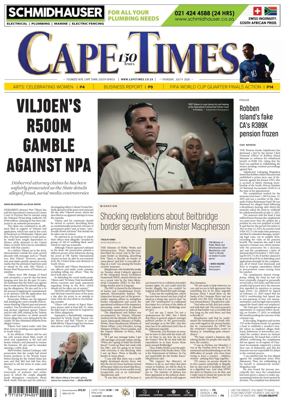Cover of Cape Times