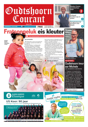 Cover of Oudtshoorn Courant
