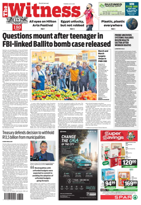 Cover of The Witness (South Africa)