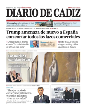 Cover of Diario de Cadiz