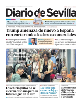 Cover of Diario de Sevilla