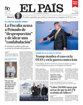 Cover of EL PAIS primera edicion