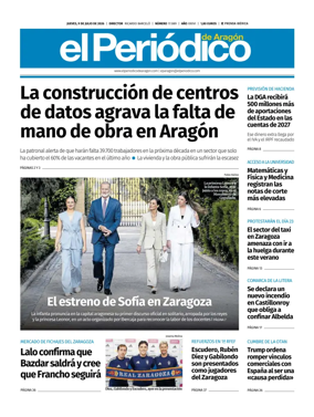 Cover of El Periodico Aragon