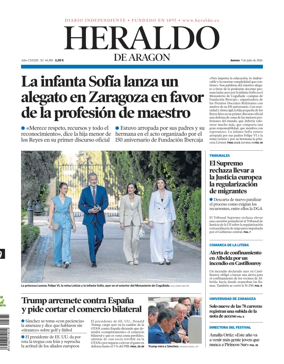Cover of Heraldo de Aragon