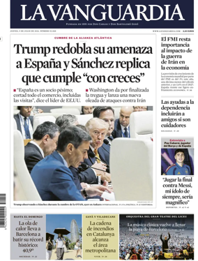 Cover of La Vanguardia (1st Edition)