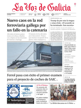 Cover of La Voz de Galicia (Barbanza)