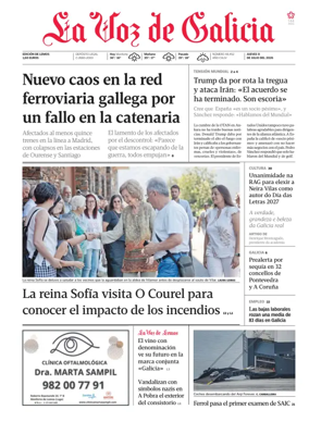 Cover of La Voz de Galicia (Monforte)