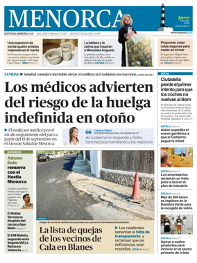 Cover of Menorca Diario Insular