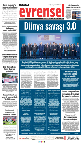 Cover of Evrensel Gazetesi