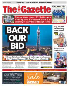 Cover of Blackpool Gazette