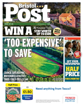 Cover of Bristol Post