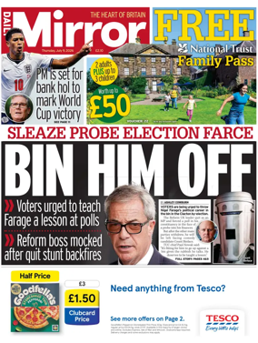 Cover of Daily Mirror