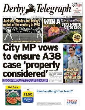 Cover of Derby Telegraph