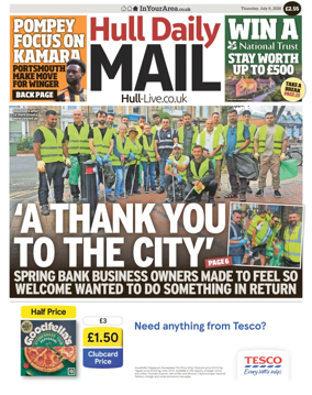 Cover of Hull Daily Mail