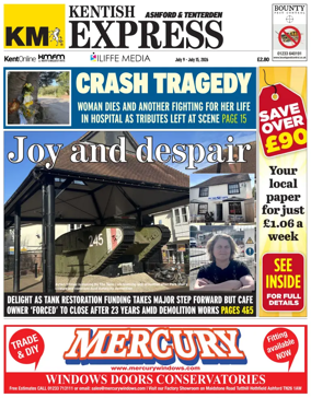 Cover of Kentish Express Ashford & District