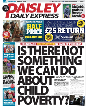 Cover of Paisley Daily Express