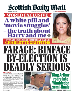 Cover of Scottish Daily Mail