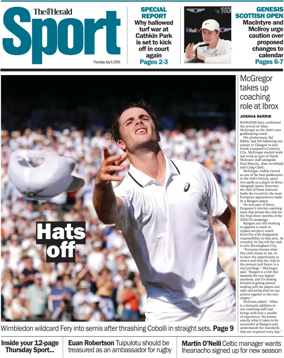 Cover of Herald Sport