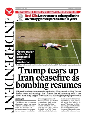 Cover of The Independent