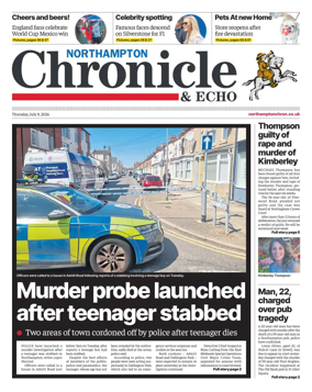 Cover of The Northampton Chronicle and Echo