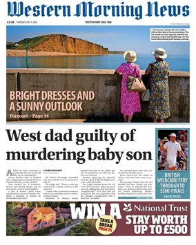 Cover of Western Morning News