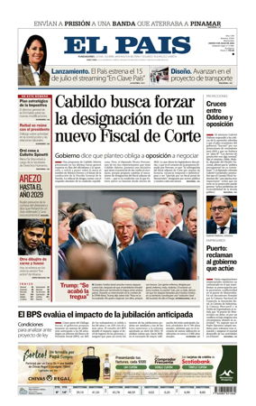 Cover of El Pais (Uruguay)